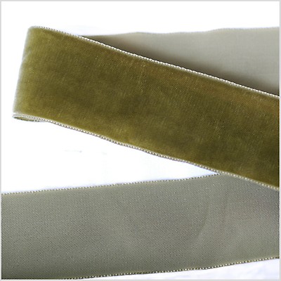 Light Green Single Face Velvet Ribbon - 1.5 - Velvet - Ribbons - Trims