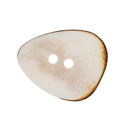 【THE MOZZ】Wis Herringbone Button One Piece White Bone Button - 36L/23mm