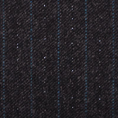 Brown and Black Heathered Herringbone Stretch Wool Suiting