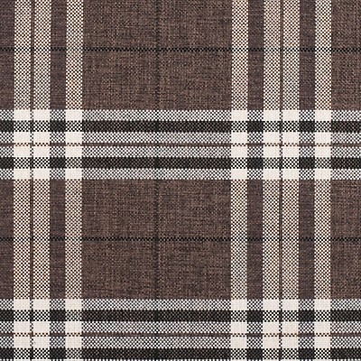 Brown Plaid Cotton Fabric