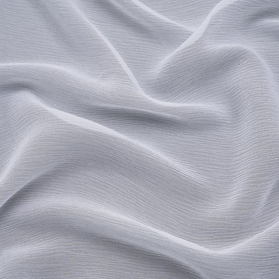 Mood Fabrics Oscar de La Renta White Crinkle Silk Chiffon