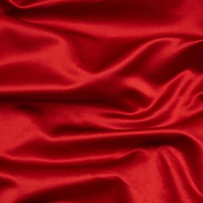 Mood Fabrics Red Silk Duchesse Satin