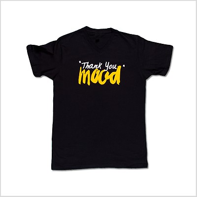 [Smoothmood] / ☆ Handwritten Logo Tee / Gray Top - Smooth Mood