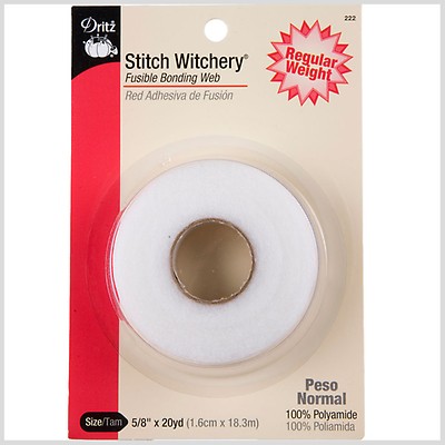 Dritz Black Stitch Witchery - 1 in x 13 yd Spool - Stitch Witchery -  Adhesives - Notions