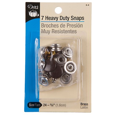 Dritz Heavy-Duty Snaps - 24L - 5/8 - 7/Pack - WAWAK Sewing Supplies
