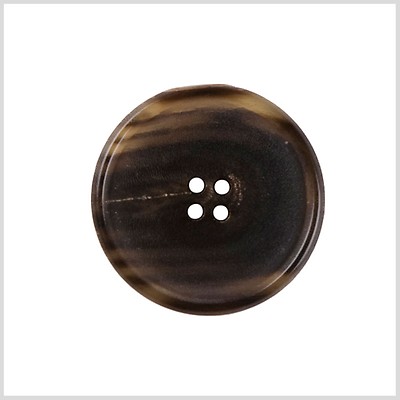 Horn Button - Dark Brown 20mm – Bolt & Spool