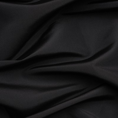 Silk Fabric, Finest Midnight Black Silk Faille (Made in Italy