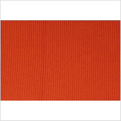 Bright Red Heather Soft Poly/Rayon Micro Ribbing