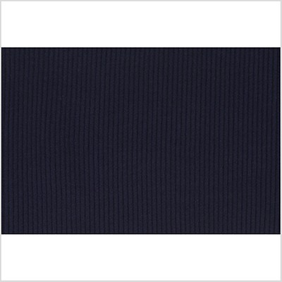 Black Stretch Nylon 6.5 x 40 Rib Knit Trim