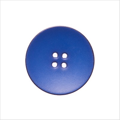 Lacquered Natural Leather Button - 36L/23mm