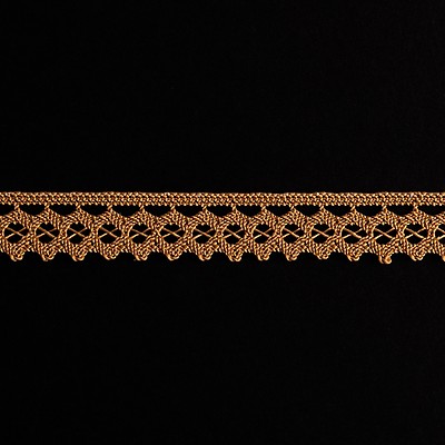 European Black Cotton Lace Trimming with Triangular Edge - 3/8 - Crochet -  Lace - Trims