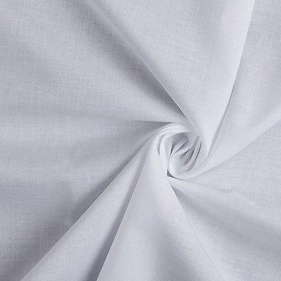 White 100% Cotton Broadcloth Fabric by ZUMA Poplin for MASKS Sold