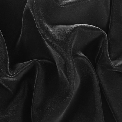 SALE!!! Close-Out Designer Runway Stretch Black Velvet Fabric By