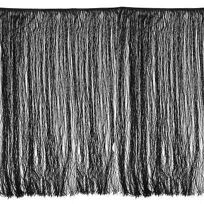 Chainette Fringe Trim Black