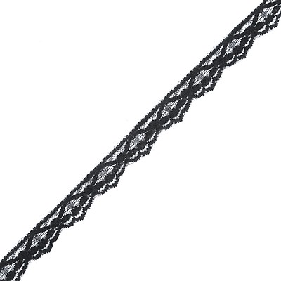 Black Edge Lace Trim - 2 - (BK0200E04)