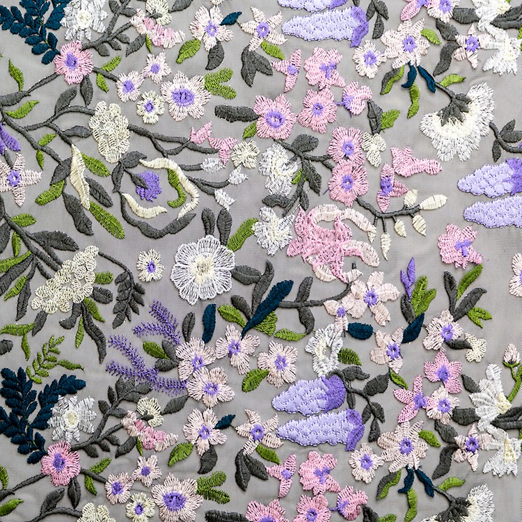 floral mesh fabric