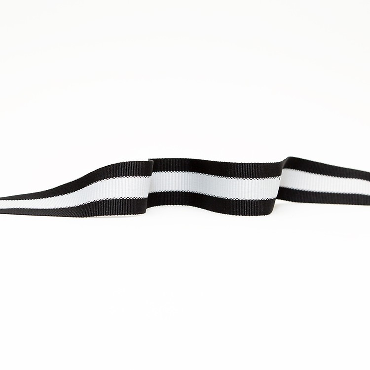 black and white grosgrain ribbon