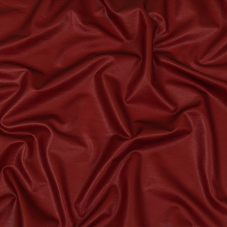 red pleather fabric