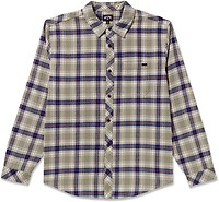 Chemise Bleue Atypique Imprimé Effet Jean à Carreaux - GROOVY Taille 2XL