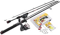 Okuma Fin Chaser X Canne Spinning 6'15'' – Fibre De Verre, 2 Brins, Moulinet Aluminium Anodisé, EVA Grip, 1 Roulement