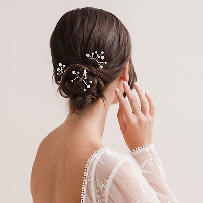Blossom Pearl And Crystal Wedding Hair Pins Chez Bec