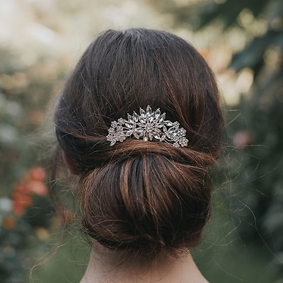Wedding Hair Combs Pearl Crystal Embellished Bridal Hair Combs