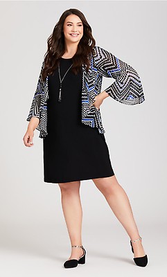 black jacket dress plus size