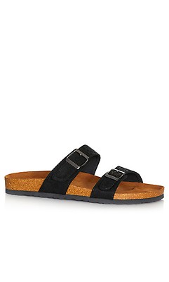 Pip Wide Fit Sandals in Black