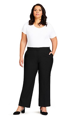 Plus Size Plus Size Cool Hand Stretch Trousers Black