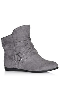 Ladies wide fit navy ankle clearance boots