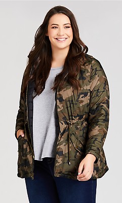 plus size fatigue jacket