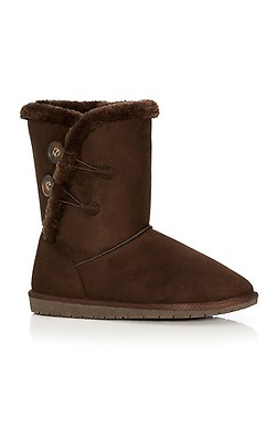 Wide fit 2024 fur lined boots