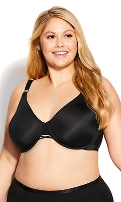 Womens Balconette Bra Plus Size Full Coverage Tshirt Seamless Underwire  Bras Back Smoothing Red Revelry 40C