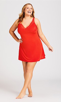 Plus Size Bianca Chilli Pepper Red Underwire Bodysuit