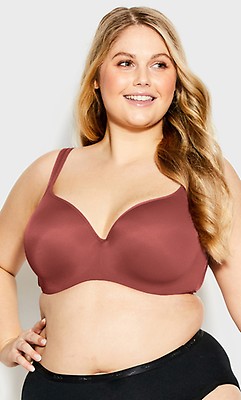 Plus Size Ruby Lace Detail Underwire Bra Mesh Knit Stretch Soft Supportive  Concealed