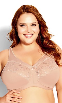 CALVENA Women's Lace Bra Full Coverage Non Padded Underwired Unlined Plus  Size Bra for Everyday Comfort : : Clothing, Shoes & Accessories