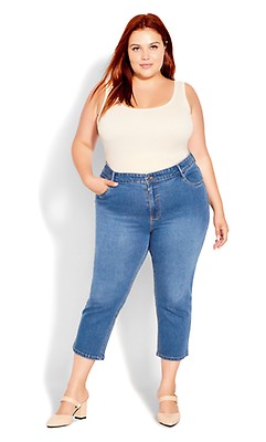 Plus Size Curve Black Washed Pull On Bum Shaper LOLA Jeggings