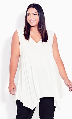BN Plus Size Deep Cleavage Low Cut V-Neck Inner Tank Camisole Top