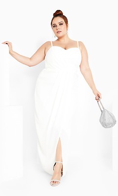 Plus Size Antonia Dress Ivory