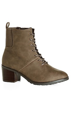 plus size lace up boots