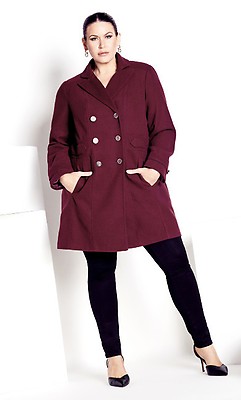 Plus size pea on sale coats with hoods