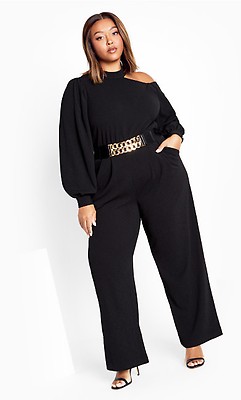 Women's Plus Size Blakely Jumpsuit - Dazzling Blue