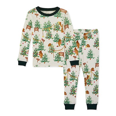 HonestBaby Organic Cotton 2-Piece Snug Fit Pajama Set 