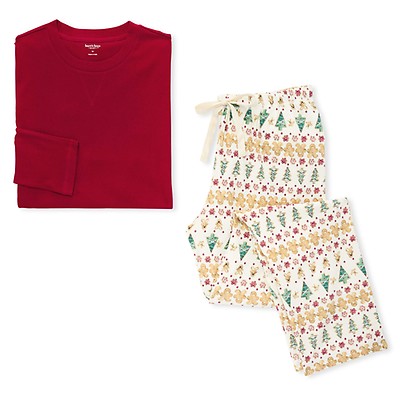 Adult Womens Tee & Santa's Sleigh Jogger PJ Set