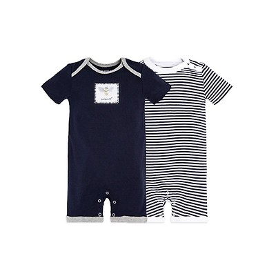 Short Sleeve Signature Organic Baby V Neck Tee