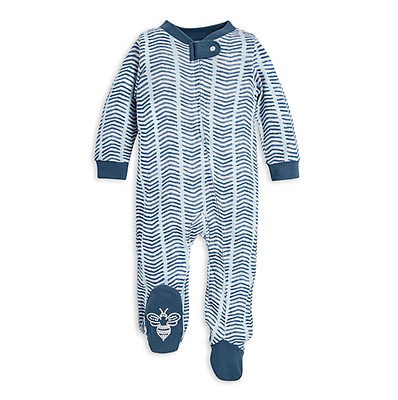 Burt's Bees Baby Baby Girls' Sleep and Play Pajamas, 100% Organic Cotton  One-Piece Romper Jumpsuit Zip Front Pjs