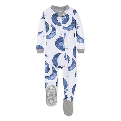 Burt's Bees Baby Baby Girl Sleeper Pajamas, Organic Cotton Zip Up Non-Slip  Footie Snug Fit PJs