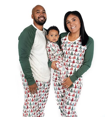 burt's bees hand drawn snowflake pajamas