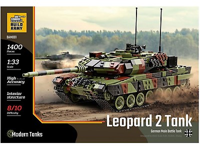 Maquette Tamiya Leopard 2 A6 Ukraine – 1/35, Référence 25207, Neuve