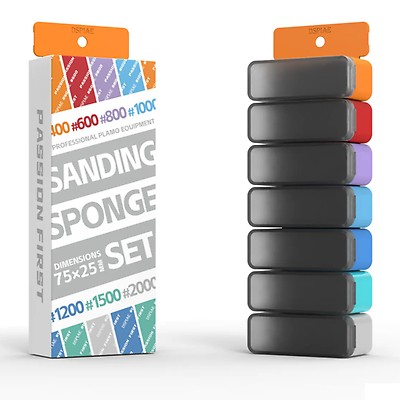 DSPIAE SS-S02 Lot 30 Éponges Abrasives #1000 à #2500 - Kit Modélisme Avec Boîte De Rangement